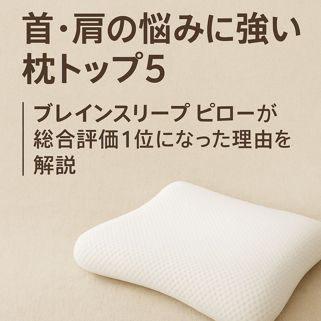 首・肩の悩みに強い枕トップ5|ブレインスリープ ピローが総合評価1位になった理由を解説