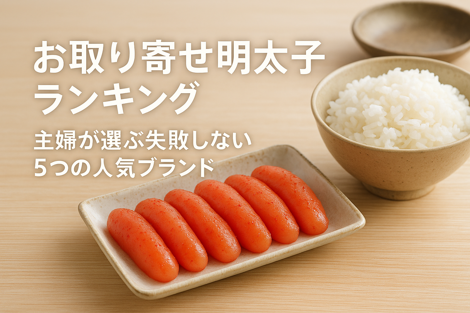 お取り寄せ明太子ランキング|主婦が選ぶ失敗しない5つの人気ブランド【1位はふくや】