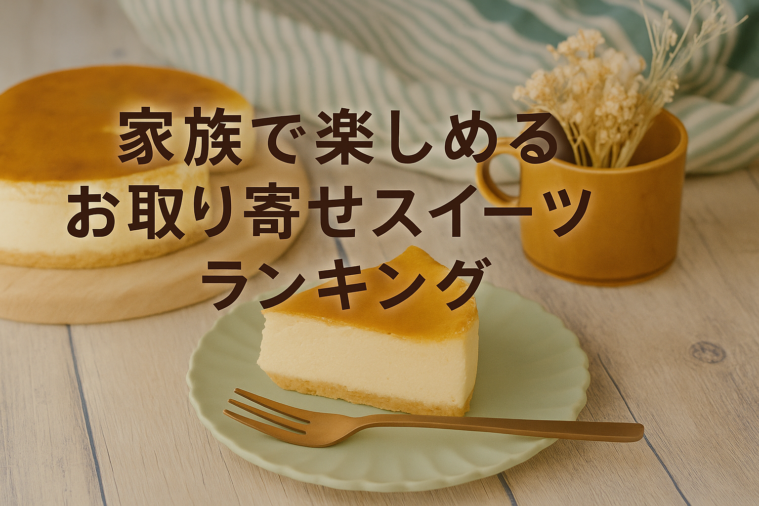 家族で楽しめるお取り寄せスイーツランキング|人気チーズケーキの頂点はルタオが1位